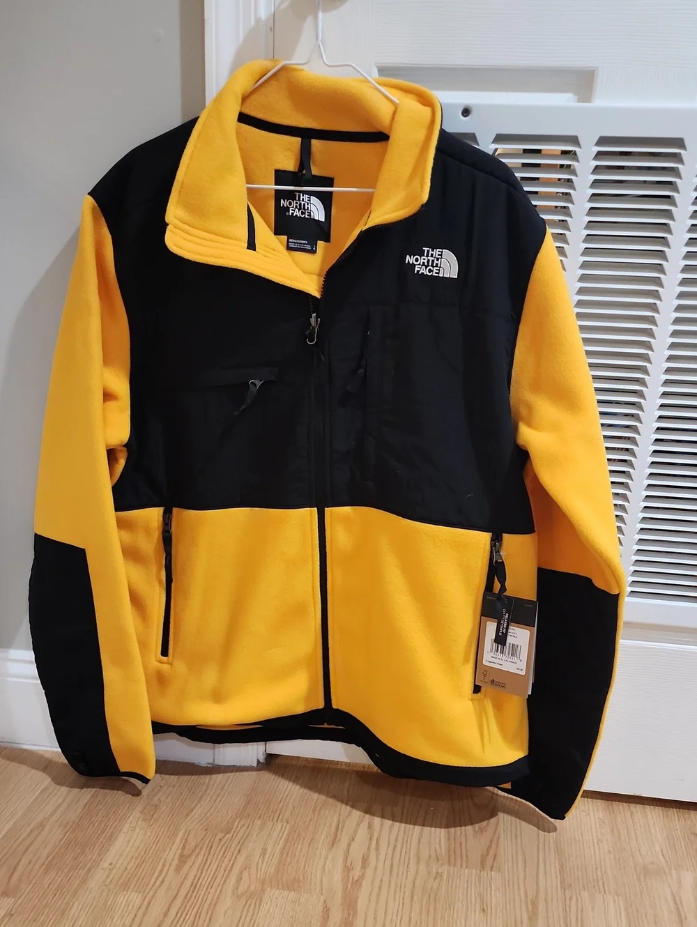 The North Face Men’s Summit Gold and Black Denali Fleece Jacket